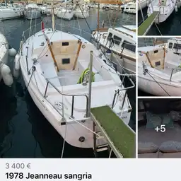 Voilier Sangria moteur Renault marine à vendre à Antibes